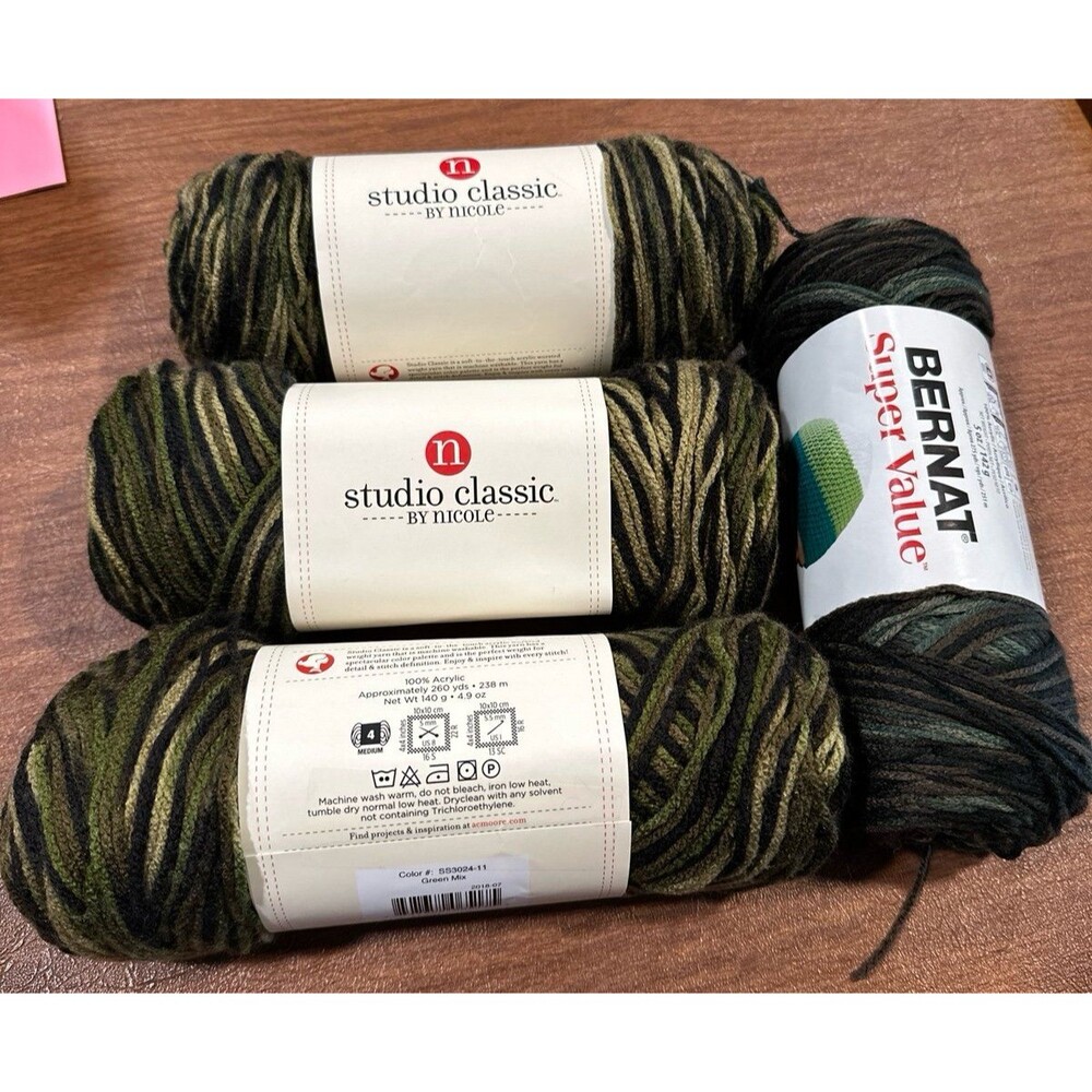 Camo Colored Yarn lot